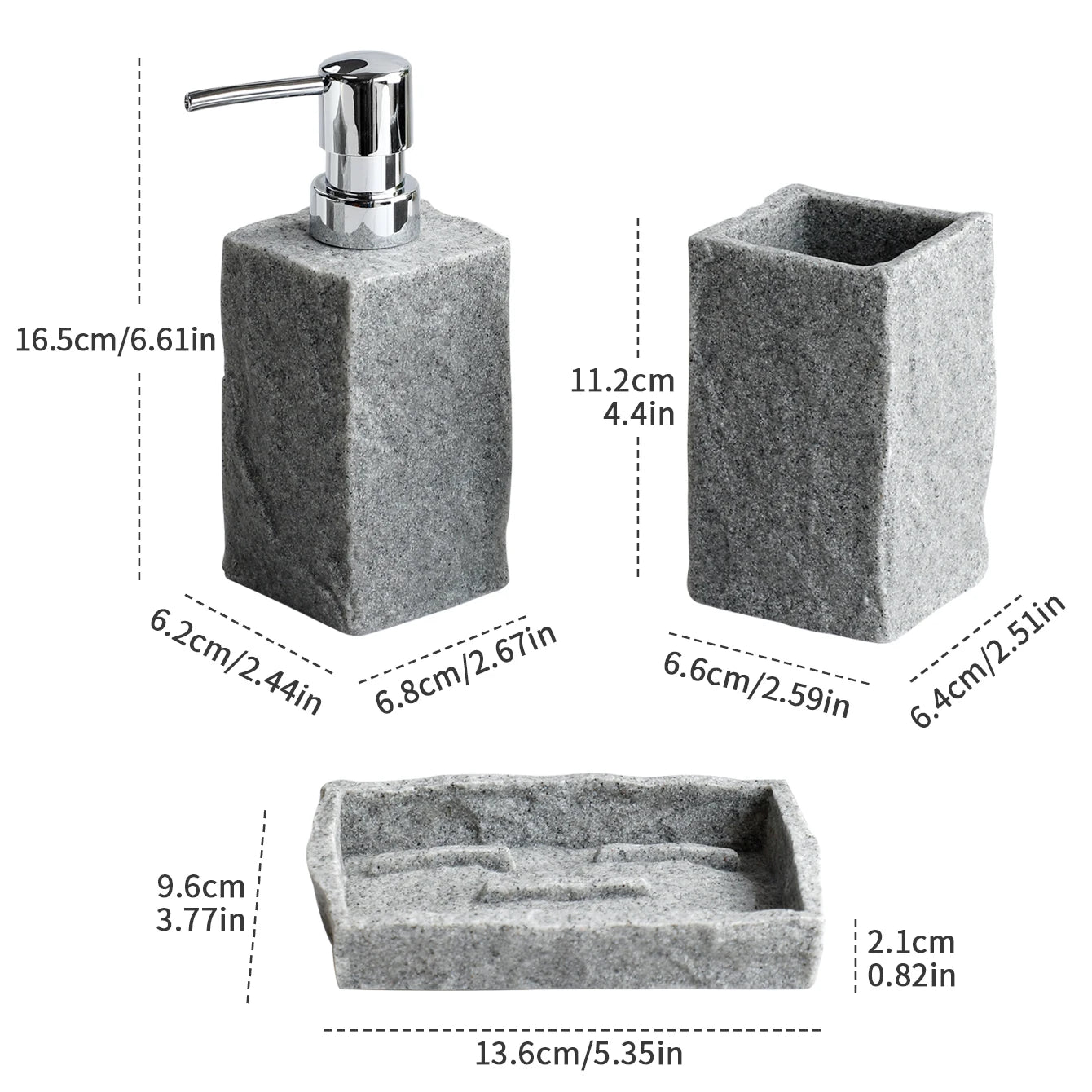 Bathroom Accessories Set 4pcs