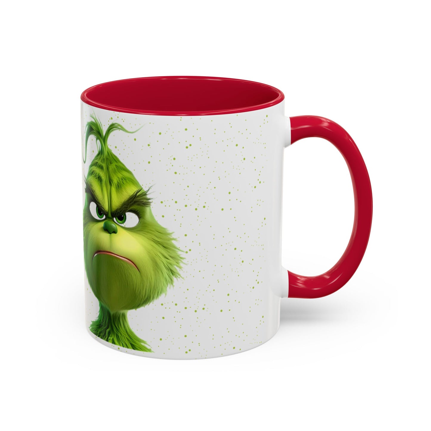 Grumpy Green Character Mug — Funny Holiday Coffee Cup (11oz/15oz)