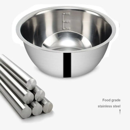 Stainless Steel Mixing Bowls Set 5Pcs