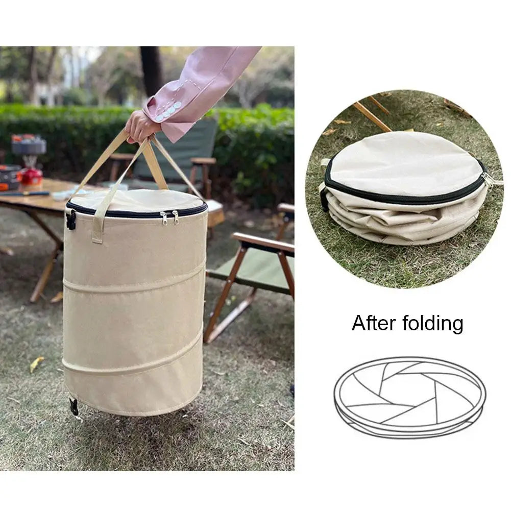 Outdoor Trash Can -Portable, Foldable-