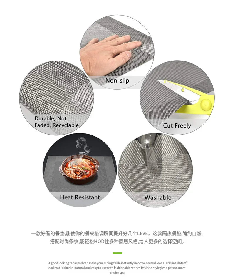 Washable Placemats PVC