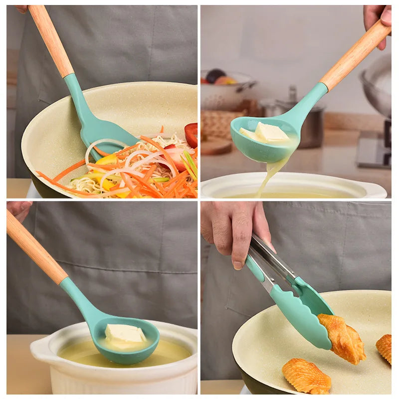 12-Piece Silicone Kitchen Utensils Set