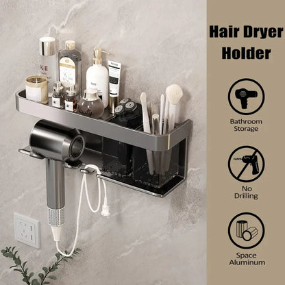 Bathroom Storage and Hair Dryer Organizer