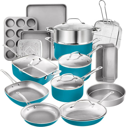 15 Pc Ceramic Set Non Stick