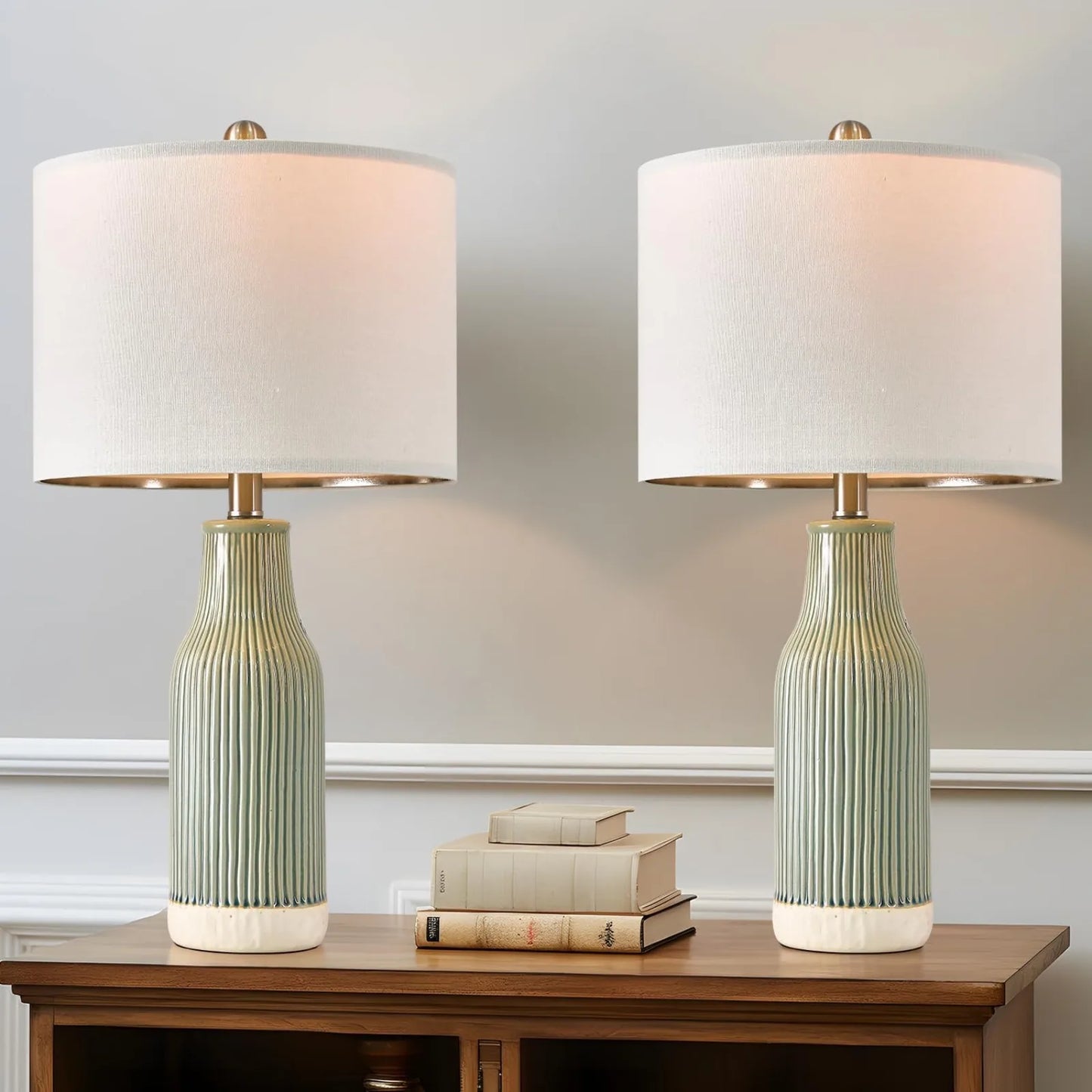 Modern Ceramic Table Lamp Set of 2