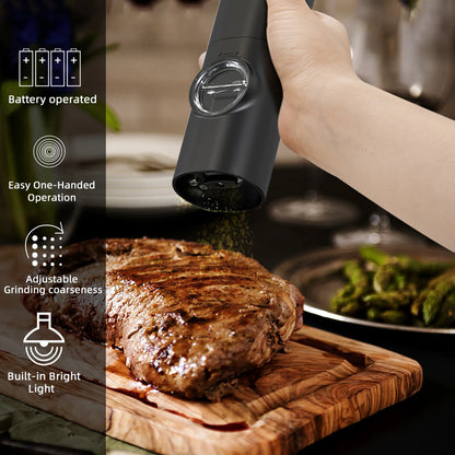 Electric Salt & Pepper Grinder Set