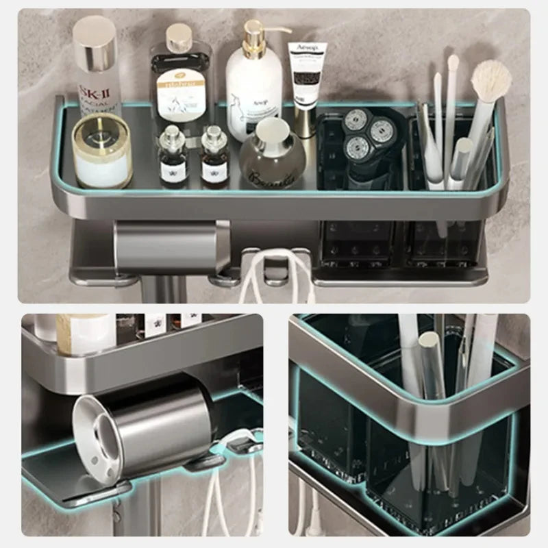 Bathroom Storage and Hair Dryer Organizer