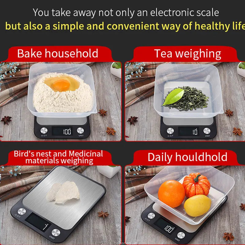 Smart Digital Stainless Steel Kitchen Scale