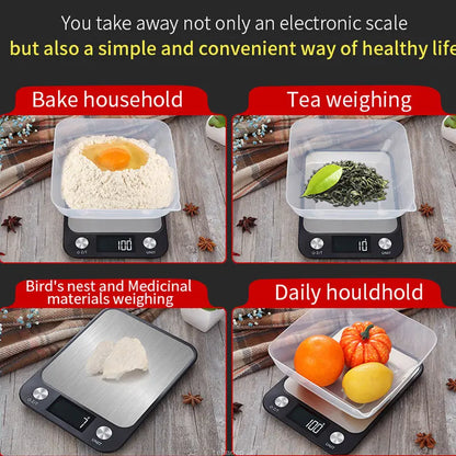 Smart Digital Stainless Steel Kitchen Scale
