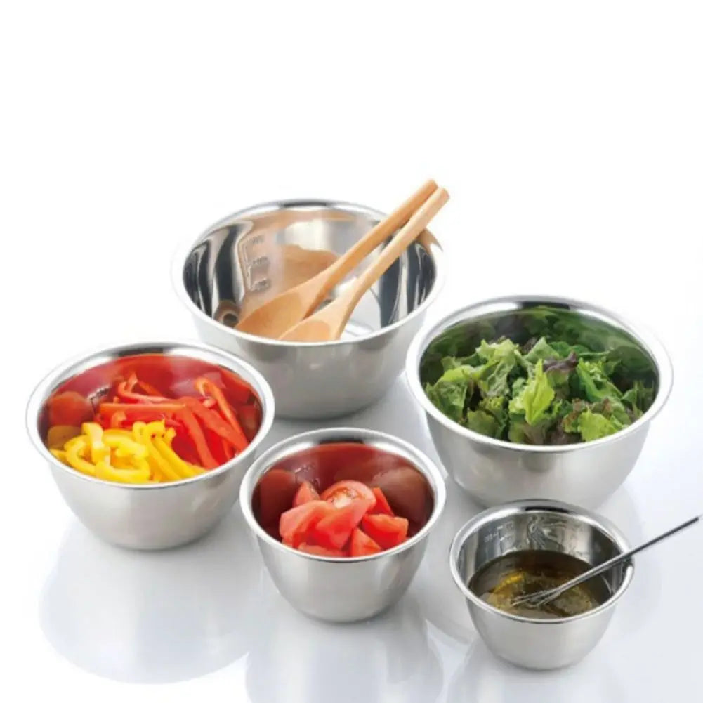 Stainless Steel Mixing Bowls Set 5Pcs