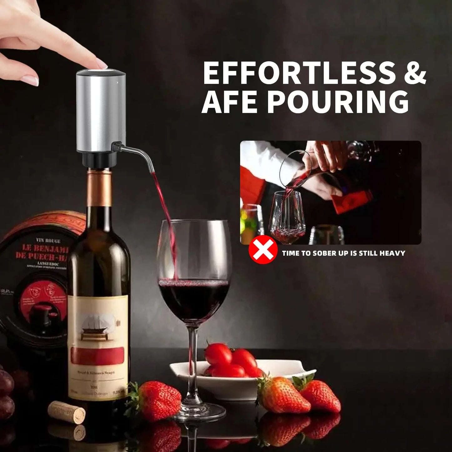 Electric Wine Aerator (USB Rechargeable)