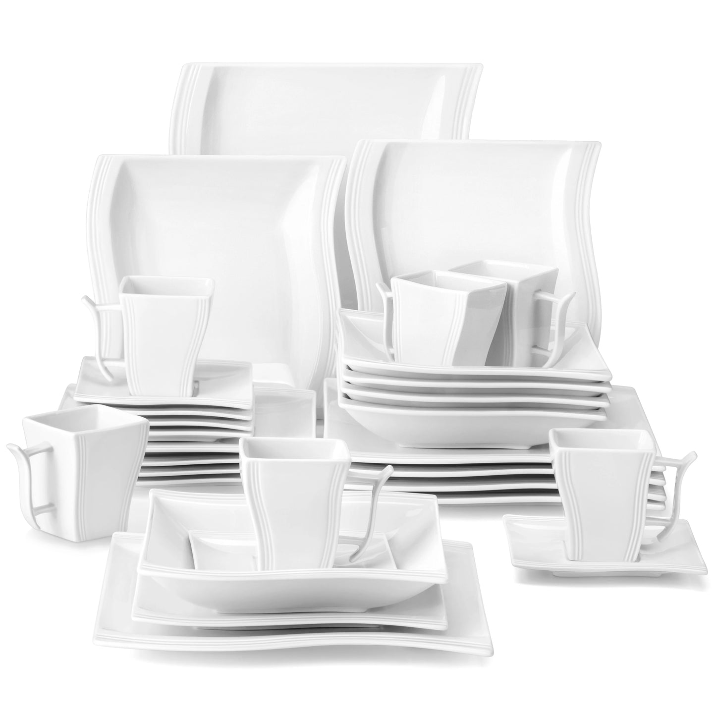White Porcelain Dinner Sets