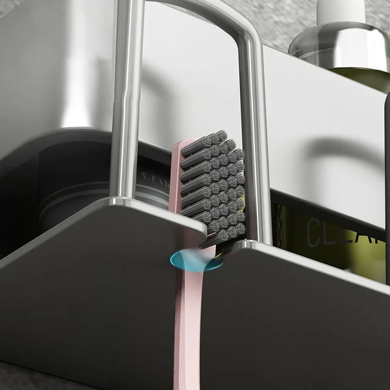 Wall-Mounted Toothbrush Holder & Bathroom Organizer