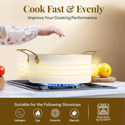 15 Pc Ceramic Set Non Stick