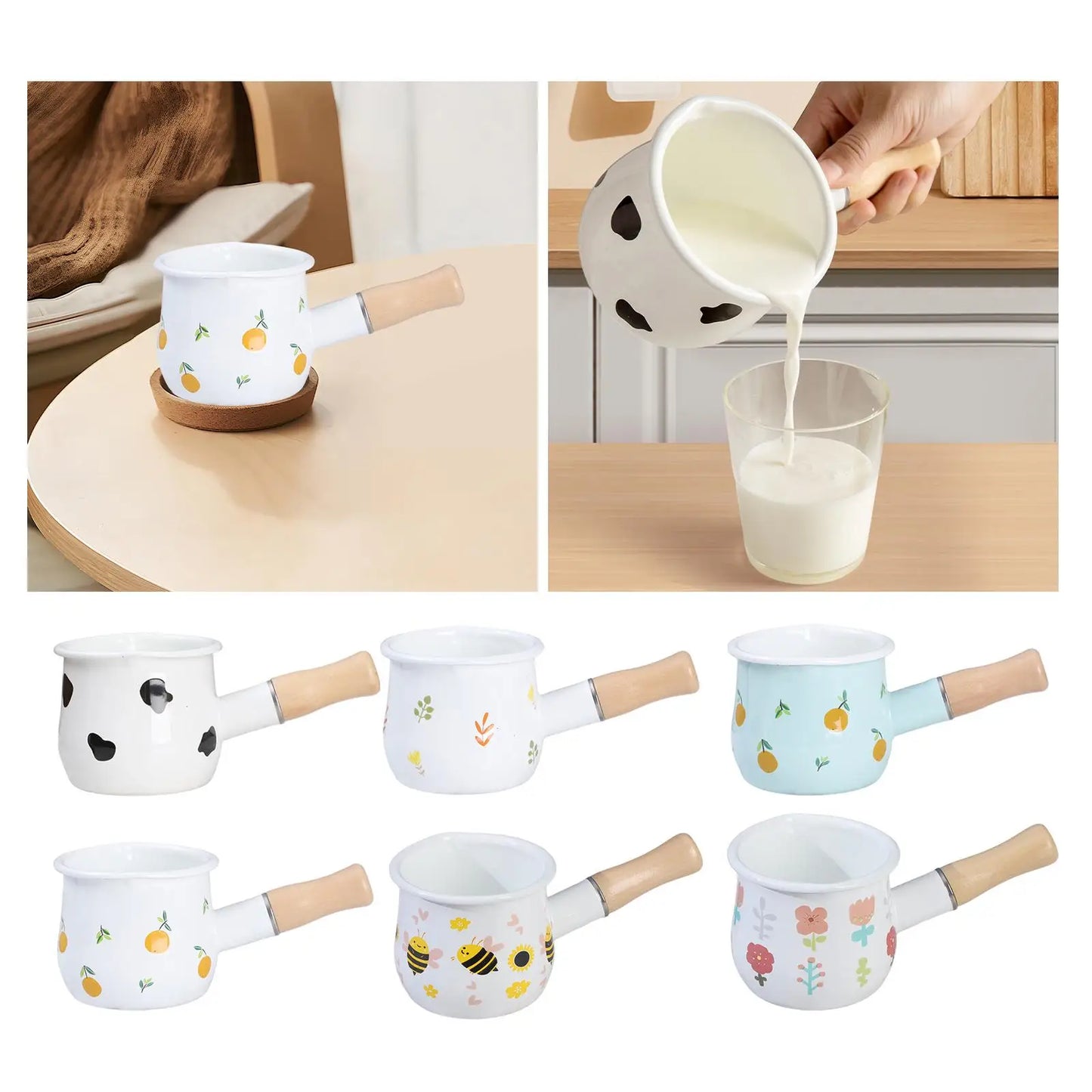 Milk Pot with Anti Scald Handle