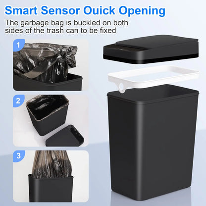 Touchless Motion Sensor Trash Can