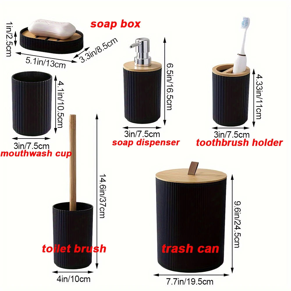 Bathroom Accessories Set 6pcs