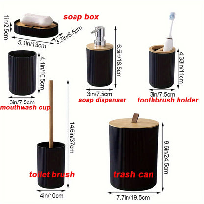 Bathroom Accessories Set 6pcs