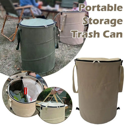 Outdoor Trash Can -Portable, Foldable-