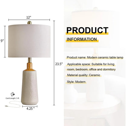 Modern Ceramic Table Lamp Set of 2