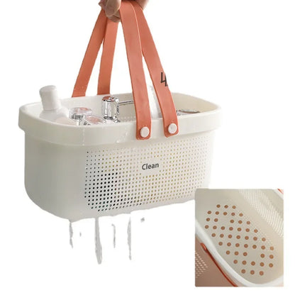 Portable Shower Basket with Handle