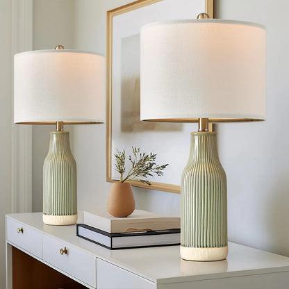 Modern Ceramic Table Lamp Set of 2