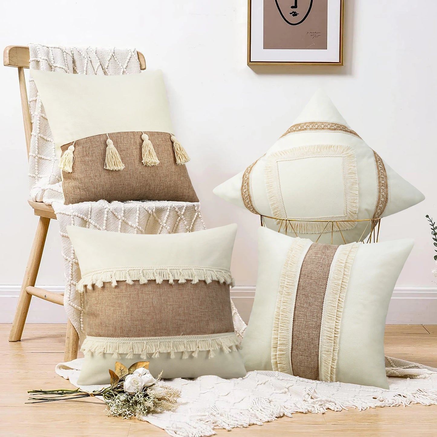 Bohemian Nordic Pillow Covers