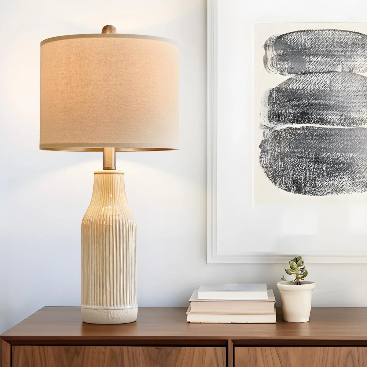 Modern Ceramic Table Lamp Set of 2