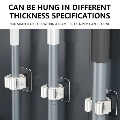 Self-Adhesive Wall Mop Holder