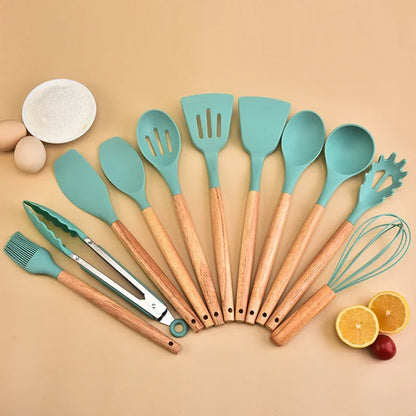 12-Piece Silicone Kitchen Utensils Set