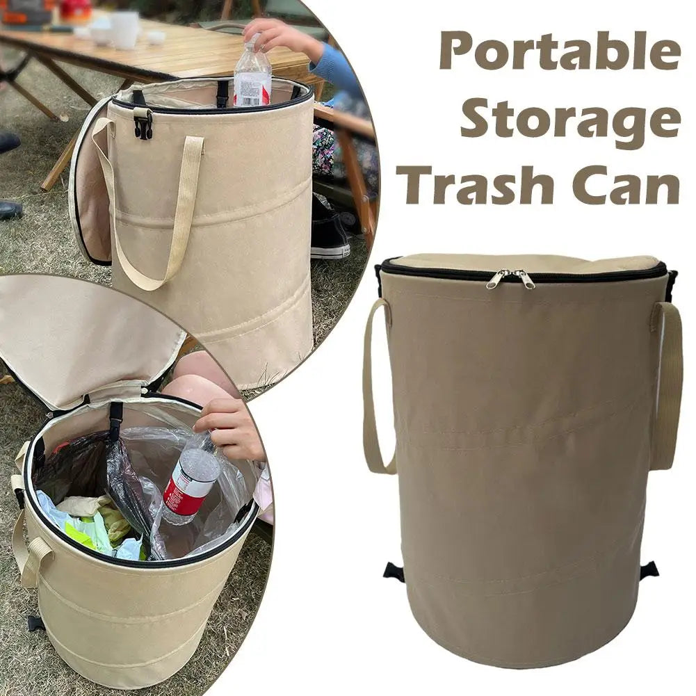 Outdoor Trash Can -Portable, Foldable-