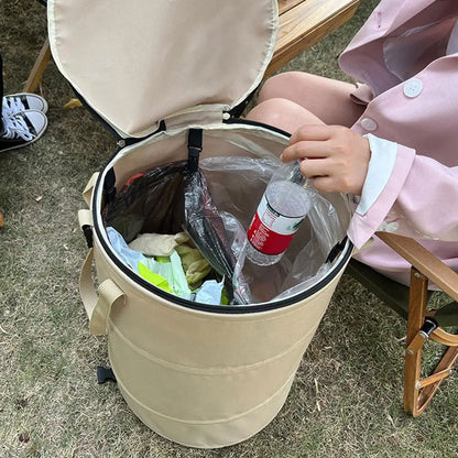 Outdoor Trash Can -Portable, Foldable-
