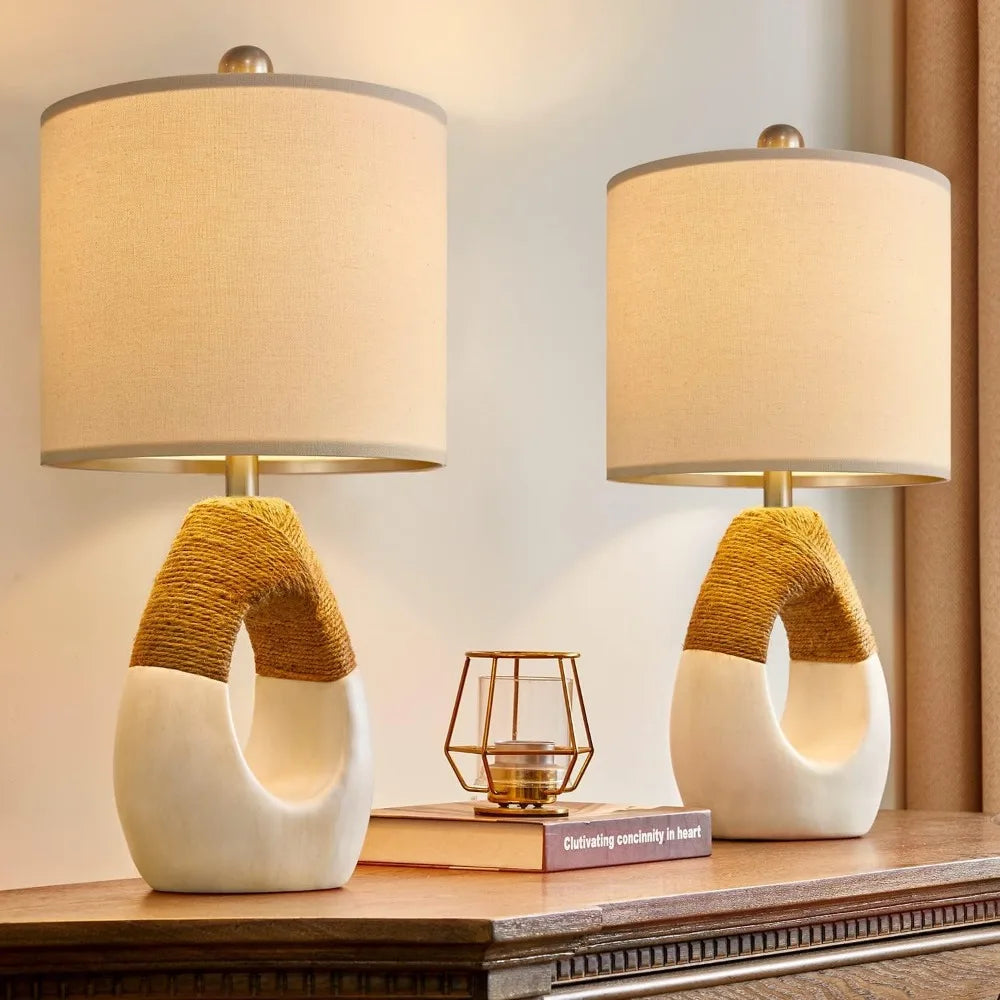 Boho Table Lamps Set of 2