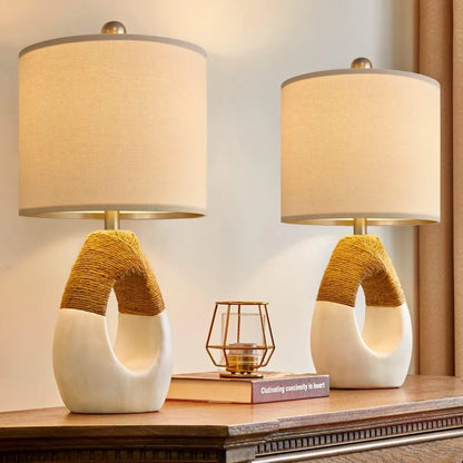Boho Table Lamps Set of 2