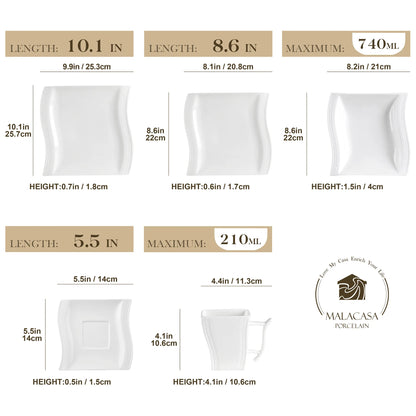 White Porcelain Dinner Sets