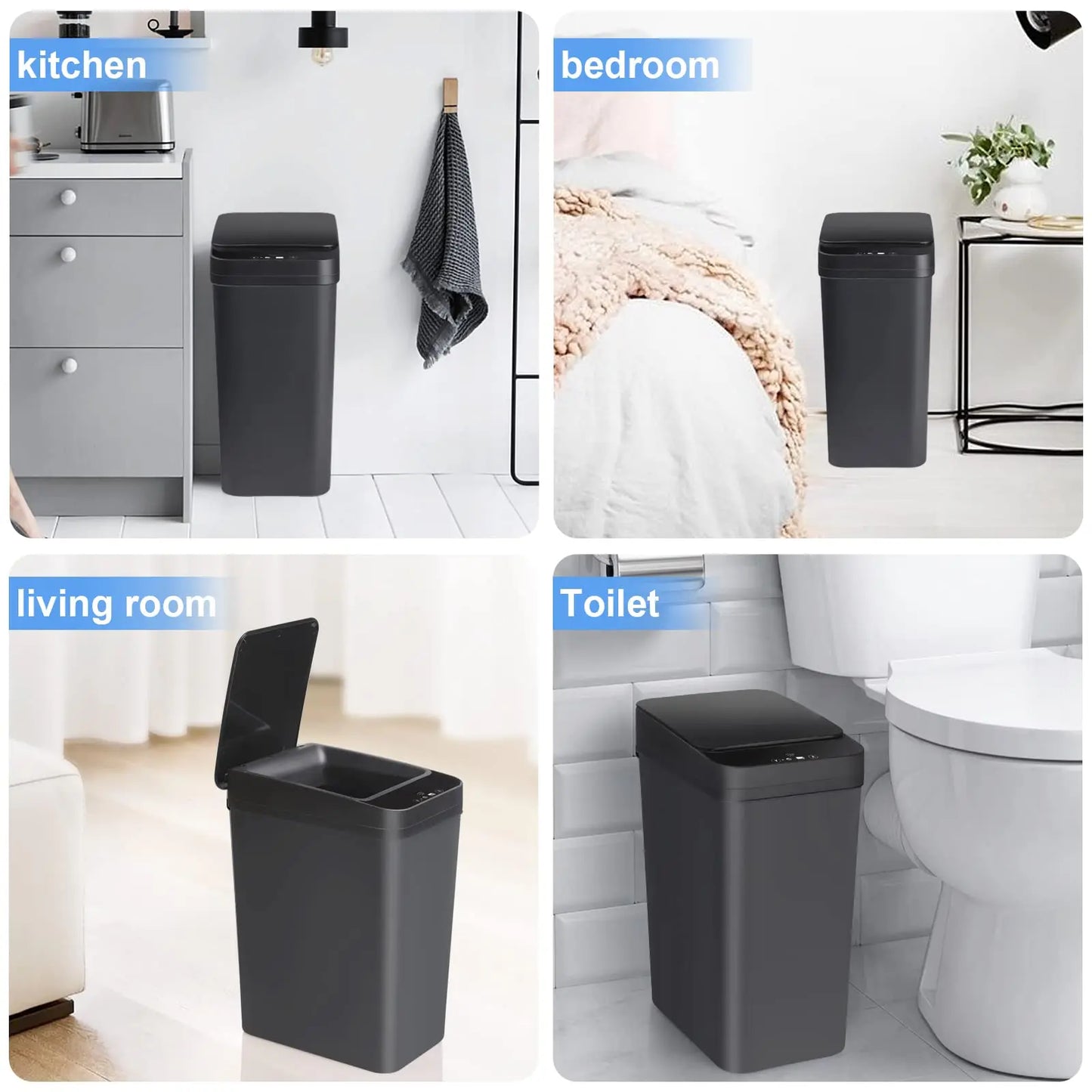 Touchless Motion Sensor Trash Can
