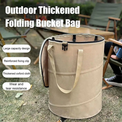 Outdoor Trash Can -Portable, Foldable-