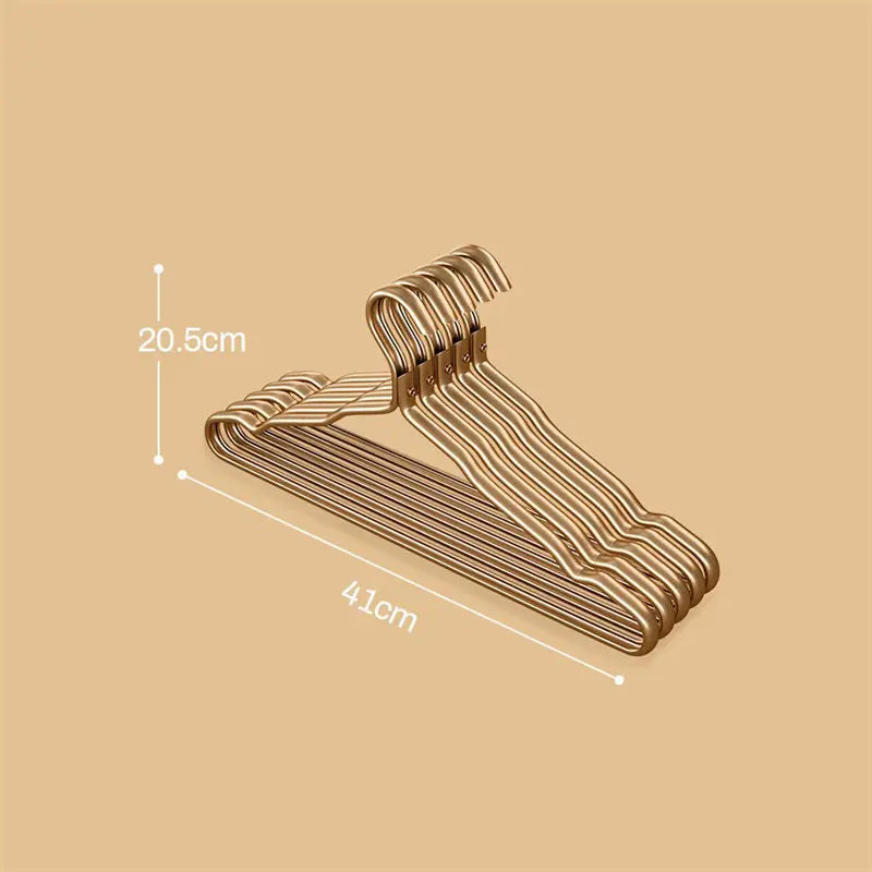 Aluminum Alloy High-end Durable Clothes Hanger 5pcs